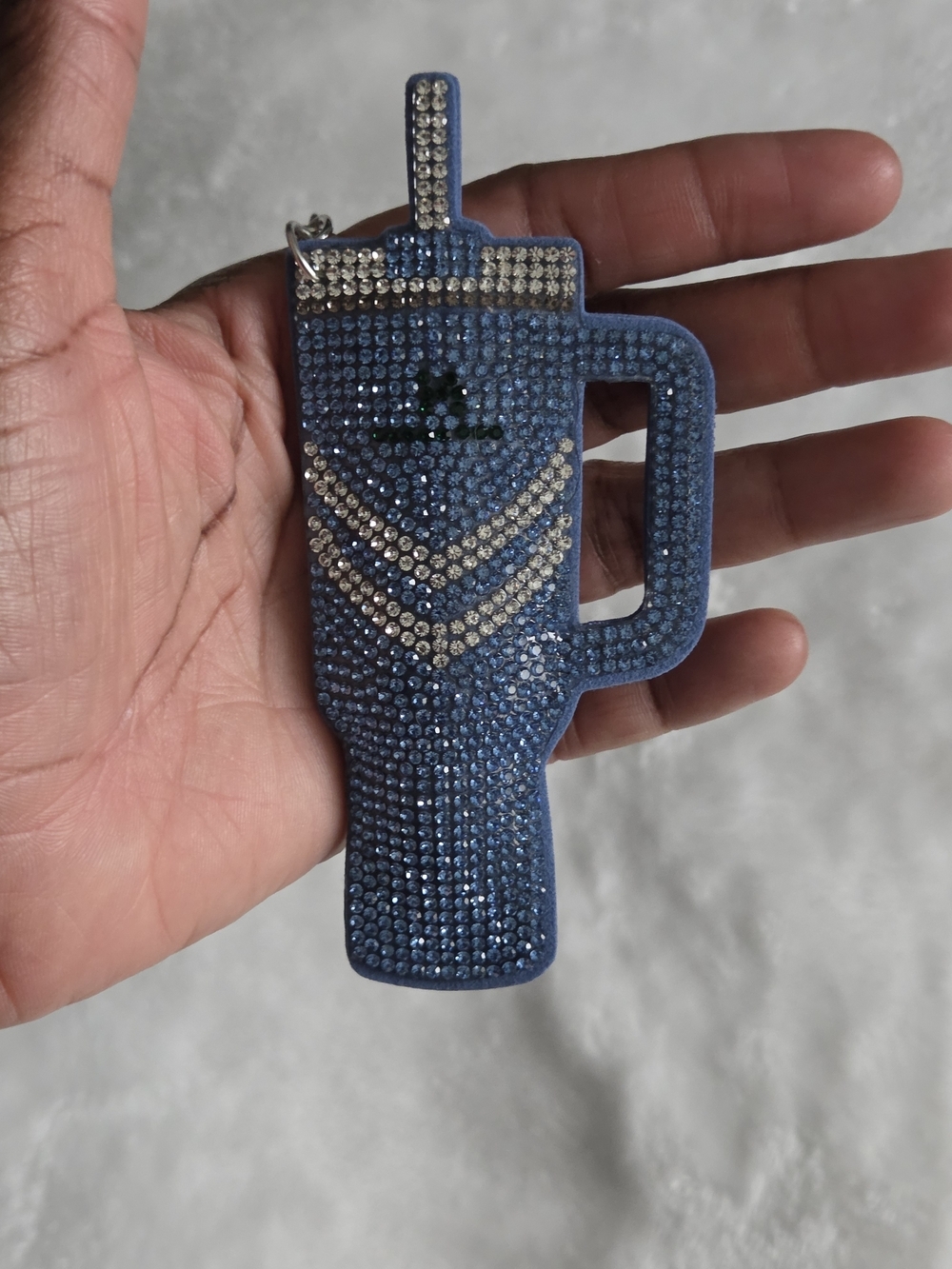Rhinestone Blue Cup Keychain Stanley Bag Charm - Picture 4 of 4